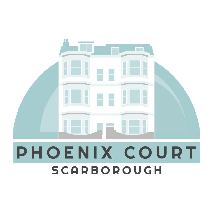 Logo Phoenix Court North Bay Hotel Guest House Bed and Breakfast Scarborough Castle Marine Drive